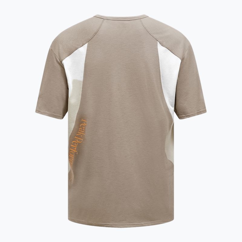 Maglietta Peak Performance Trail Wool Blend avid beige/sand fog da uomo 2