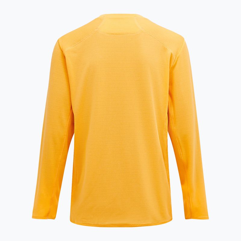 Felpa Peak Performance Freelight Polartec Grid arancione fiammante da uomo 6