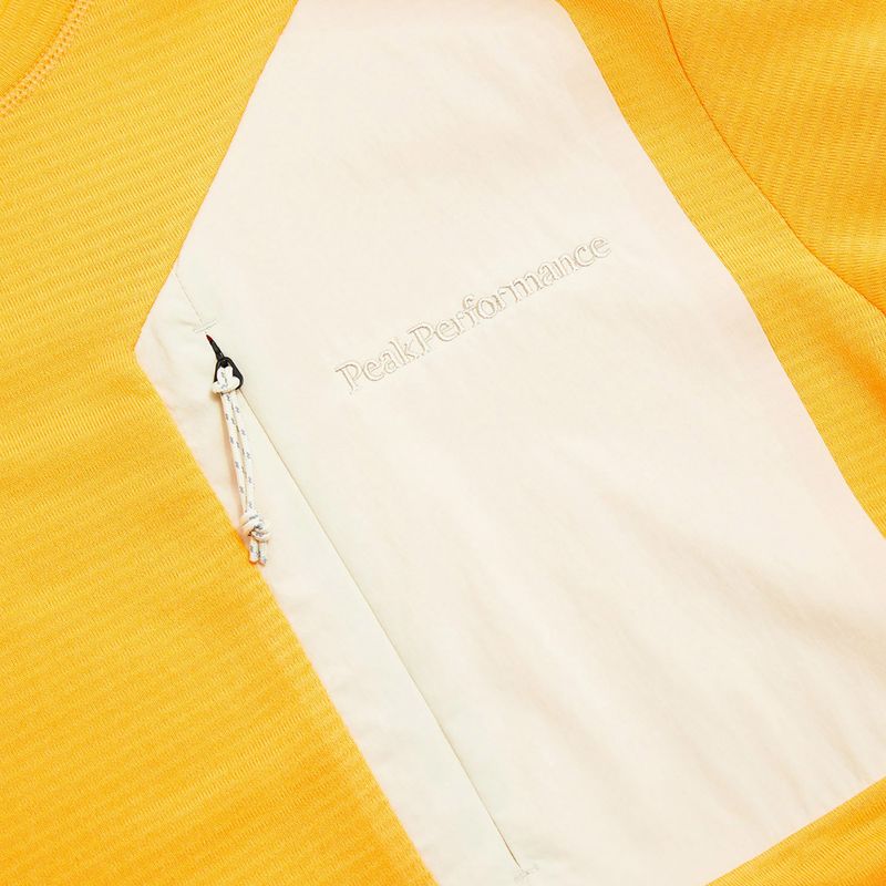 Felpa Peak Performance Freelight Polartec Grid arancione fiammante da uomo 8