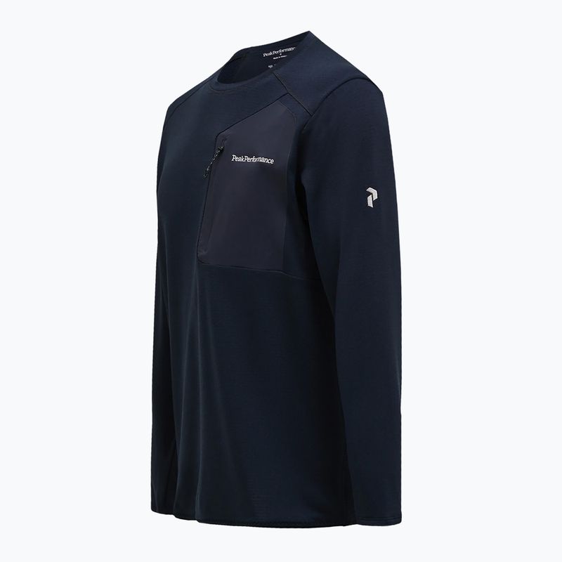Felpa Peak Performance Freelight Polartec Grid da uomo, nero 6