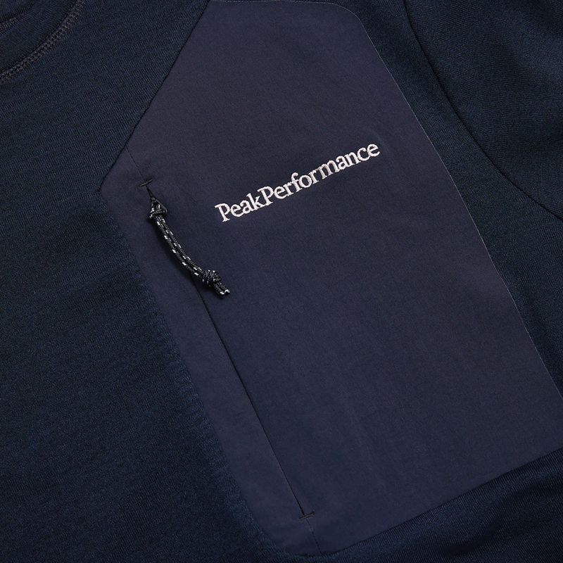 Felpa Peak Performance Freelight Polartec Grid da uomo, nero 7