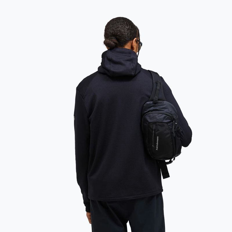 Pile uomo Peak Performance Trail Polartec Power Grid Half Zip Hood black 2
