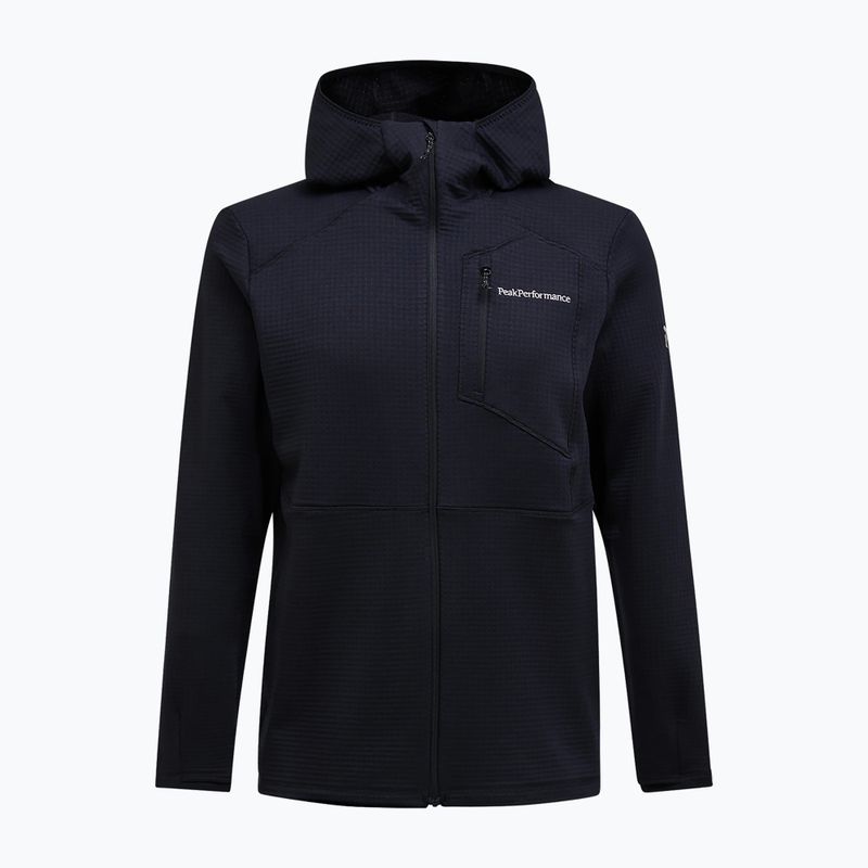 Pile uomo Peak Performance Trail Polartec Power Grid Half Zip Hood black 4