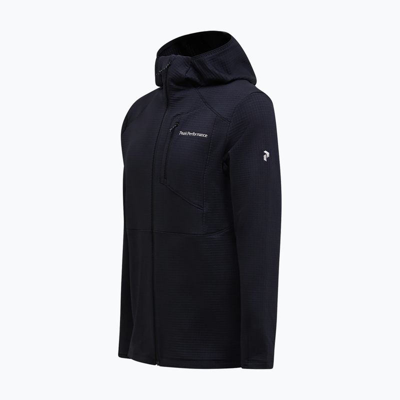 Pile uomo Peak Performance Trail Polartec Power Grid Half Zip Hood black 6