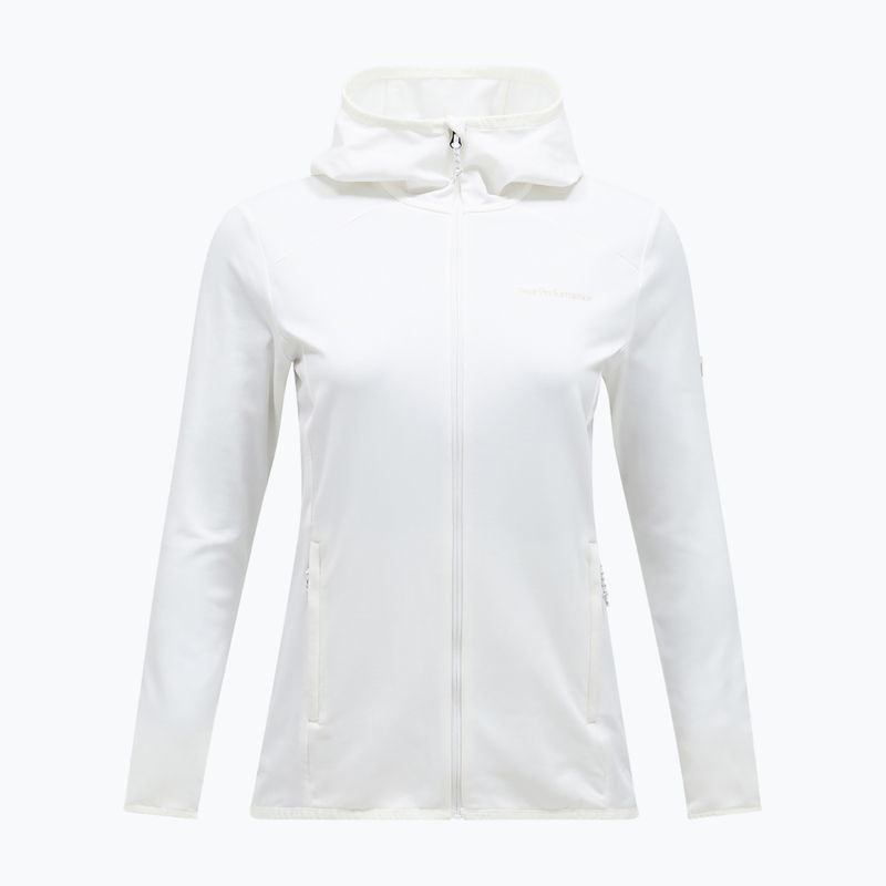 Felpa da trekking donna Peak Performance Light Zip Hood off white 3