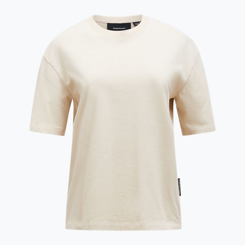 Maglietta Peak Performance da donna in cotone pesante avid beige