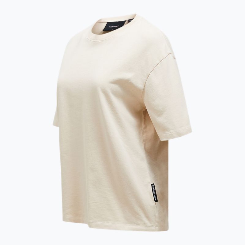 Maglietta Peak Performance da donna in cotone pesante avid beige 3