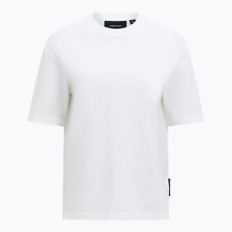 Maglietta Peak Performance da donna in cotone pesante bianco sporco