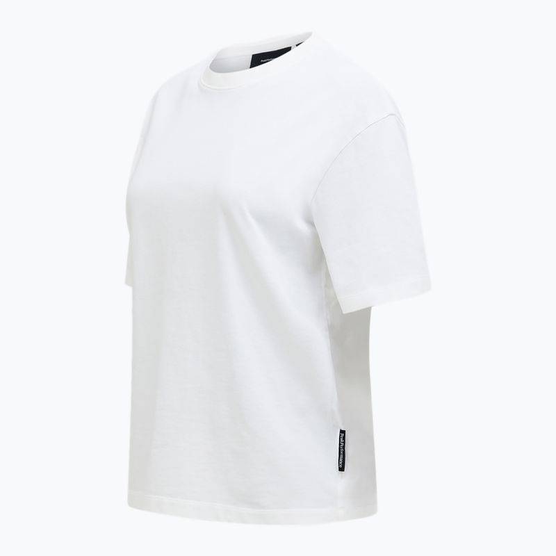 Maglietta Peak Performance da donna in cotone pesante bianco sporco 3