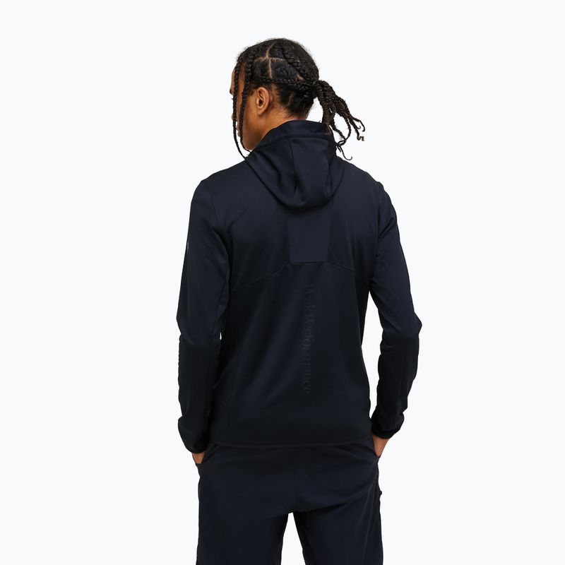 Felpa Peak Performance Utility Light Zip nero/nero 2