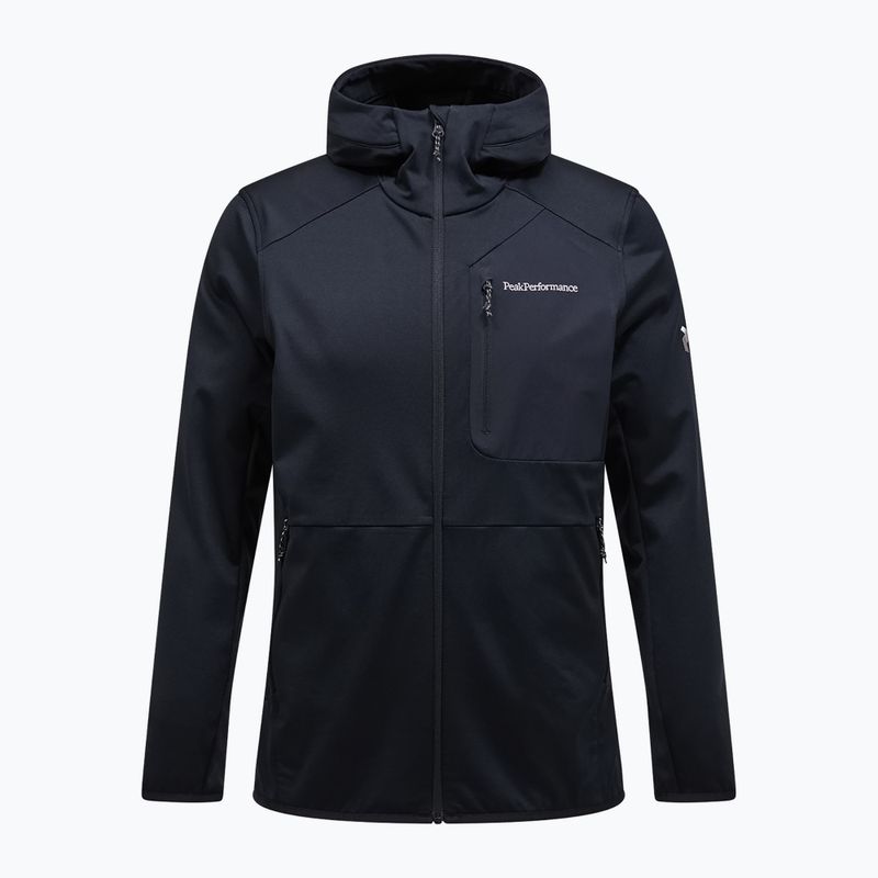 Felpa Peak Performance Utility Light Zip nero/nero
