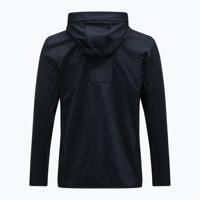 Felpa Peak Performance Utility Light Zip nero/nero 2