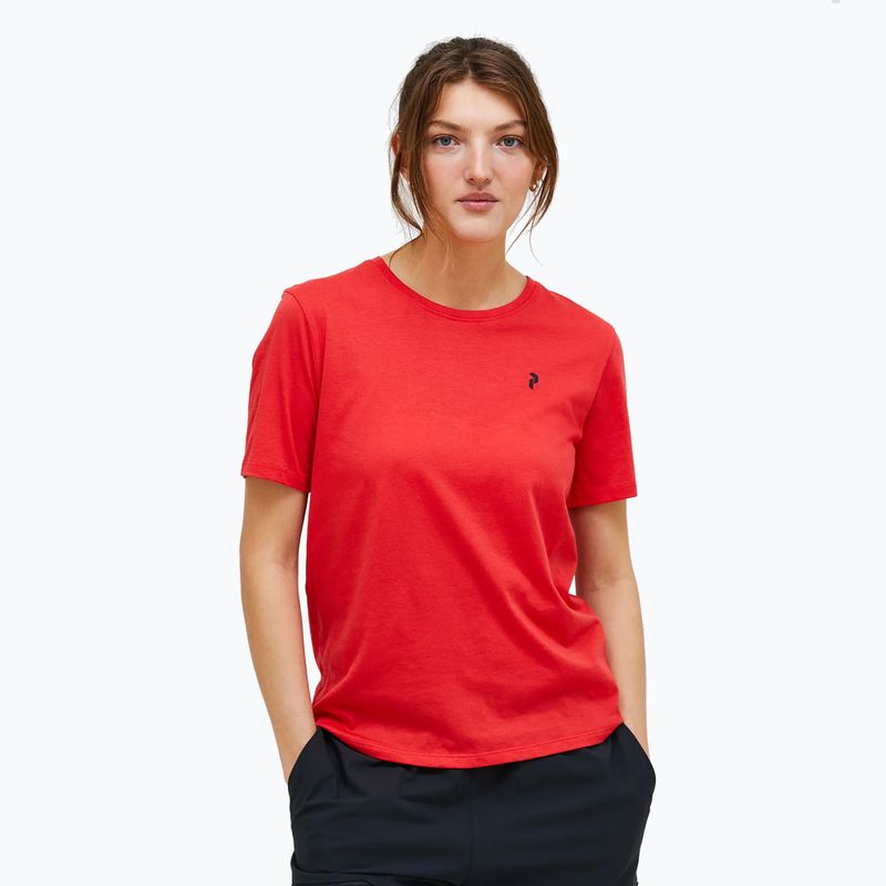 Maglietta Peak Performance Explore Graphic donna rosso brillante