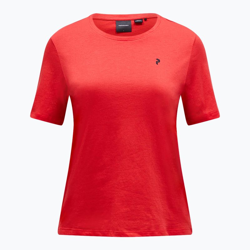 Maglietta Peak Performance Explore Graphic donna rosso brillante 3