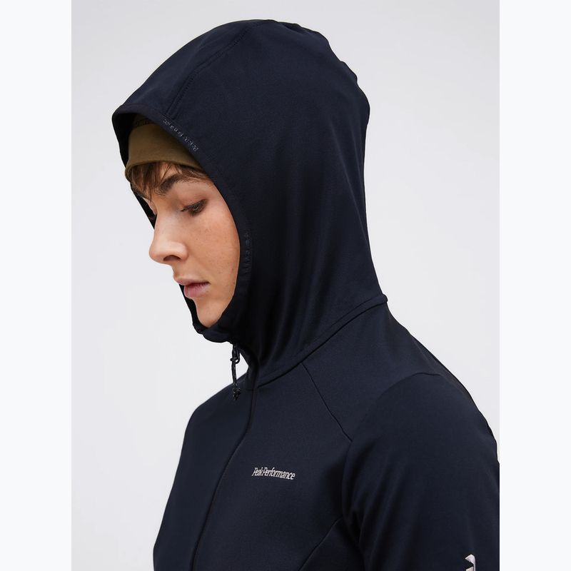 Felpa da trekking donna Peak Performance Light Zip Hood black 3