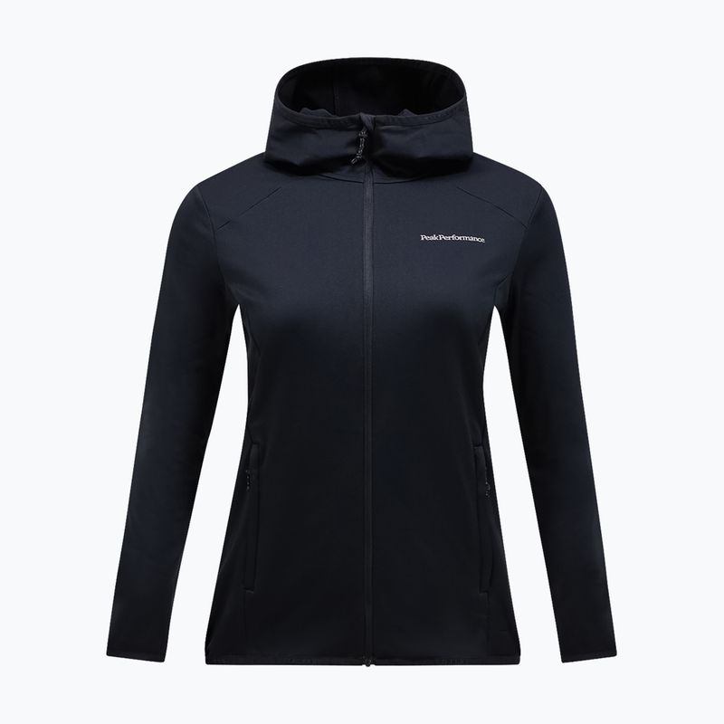 Felpa da trekking donna Peak Performance Light Zip Hood black 4