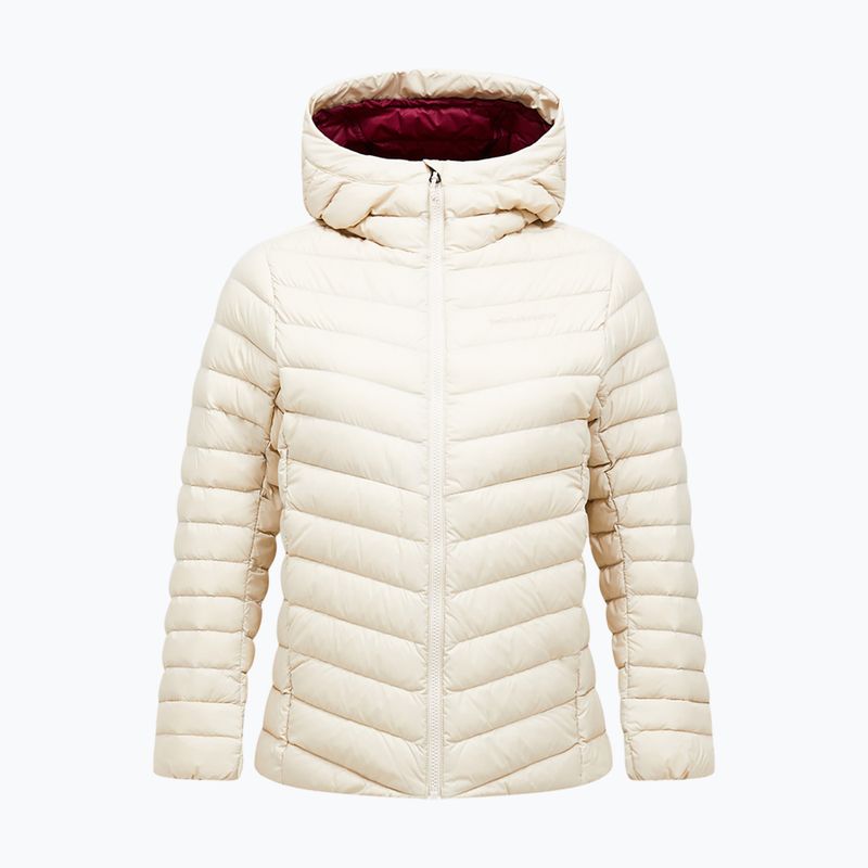 Piumino donna Peak Performance Frost Down Hood Jacket Sand Fog