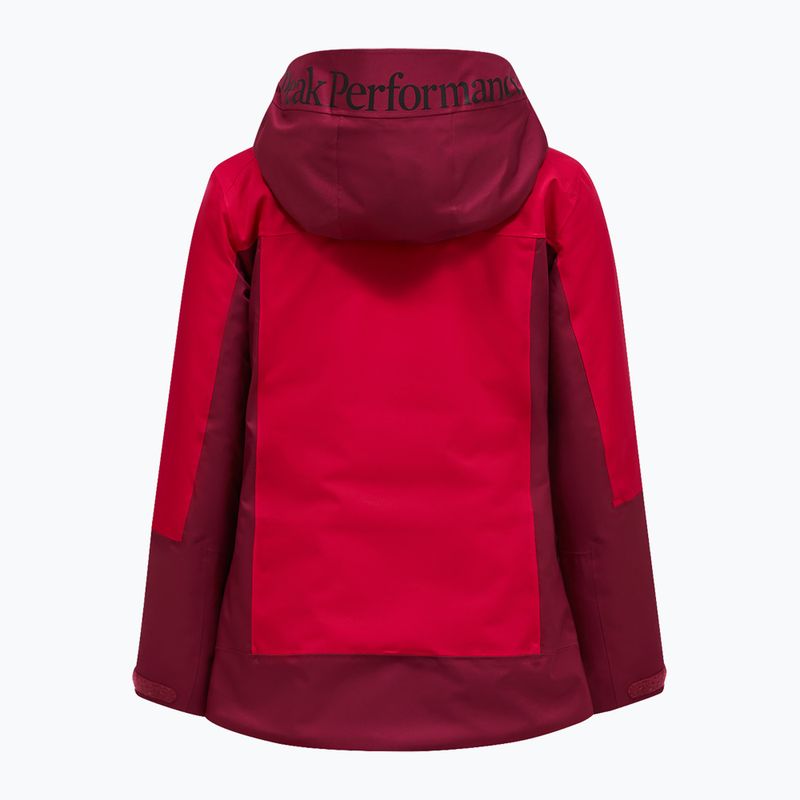 Giacca da sci donna Perak Performance Rider Tech Insulated vertical zenith/tech burgundy 2