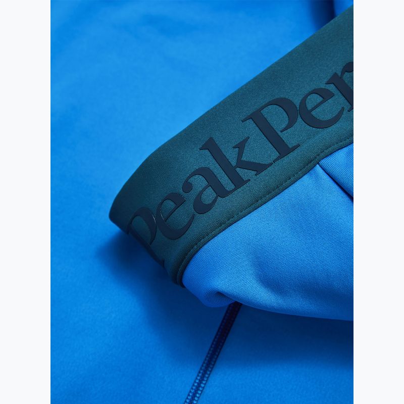 Felpa da uomo Peak Performance Rider Essentials Zip Hood Azure Ascent/Mountain Lake 4