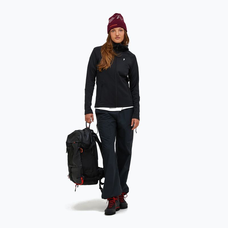 Felpa donna Peak Performance Rider Essentials Zip Hood black/black 2