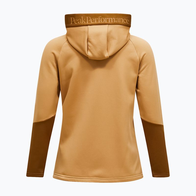 Felpa donna Peak Performance Rider Essentials Zip Hood Sierra Sand/Earthy Summit 2