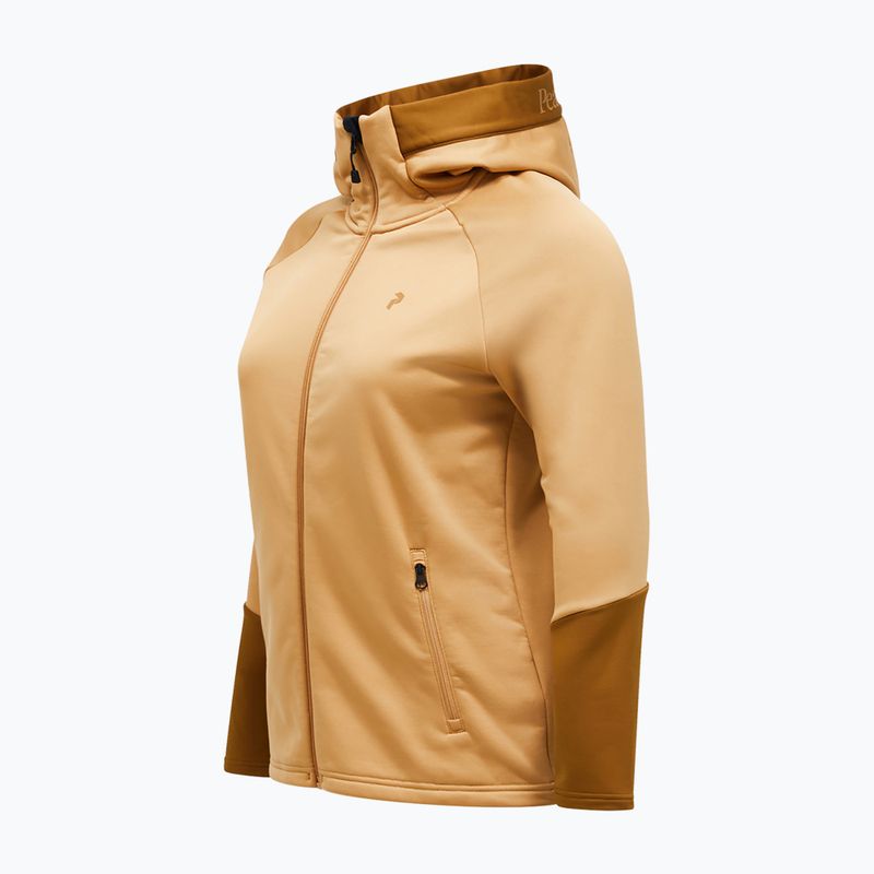 Felpa donna Peak Performance Rider Essentials Zip Hood Sierra Sand/Earthy Summit 3