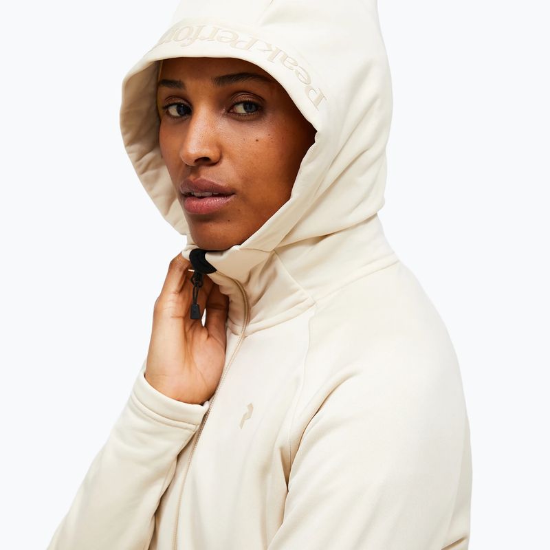 Felpa donna Peak Performance Rider Essentials Zip Hood sand fog/sand fog 4