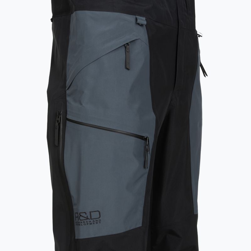 Pantaloni da sci uomo Peak Performance Vertical GTX Pro Bib black/mountain mist 3