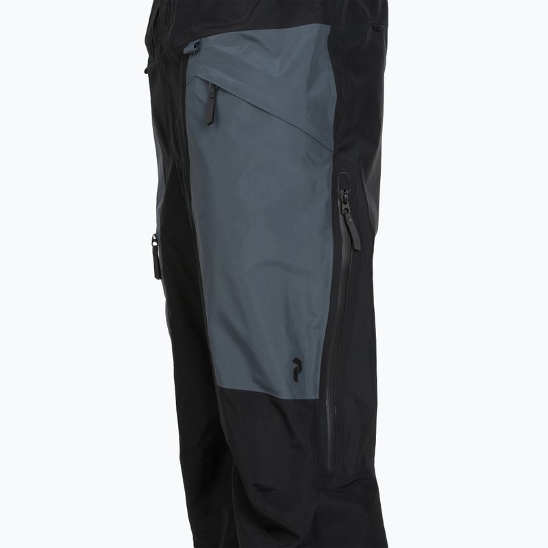 Pantaloni da sci uomo Peak Performance Vertical GTX Pro Bib black/mountain mist 4