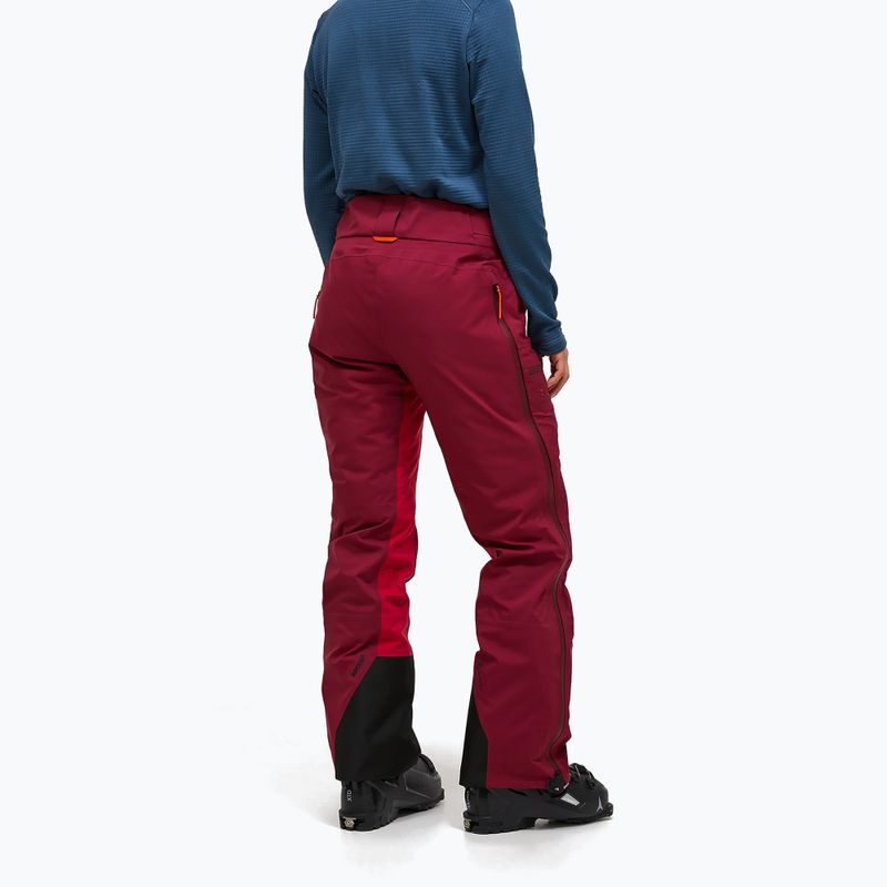 Pantaloni da sci da donna Peak Performance Vislight GTX C-Knit 3L vertical zenith/tech burgundy 3