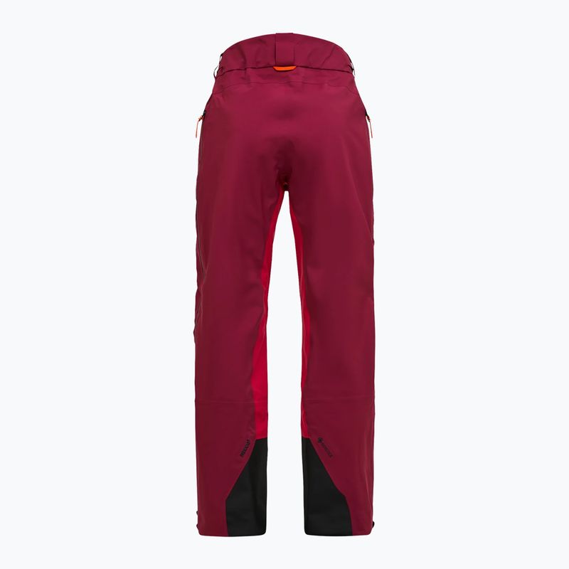 Pantaloni da sci da donna Peak Performance Vislight GTX C-Knit 3L vertical zenith/tech burgundy 7