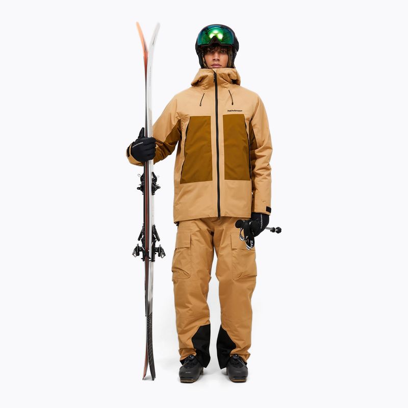 Giacca da sci uomo Peak Performance Edge Insulated sierra sand/earthy summit 2