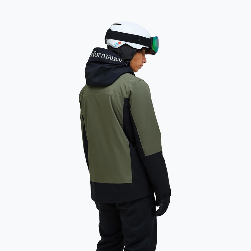 Giacca da sci uomo Peak Performance Rider Tech Insulated pine needle/black 3