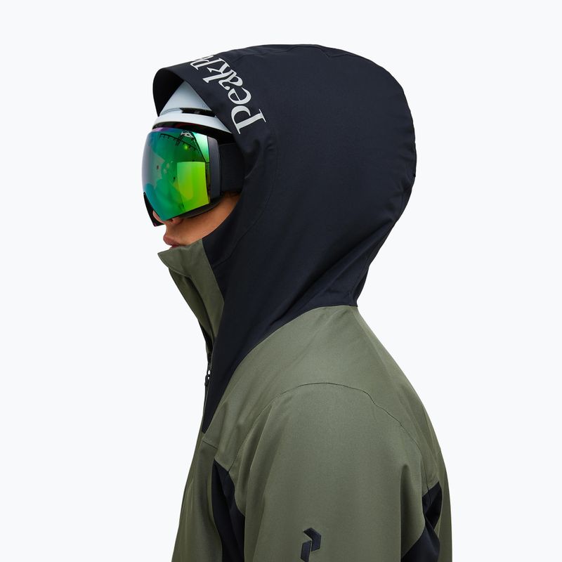 Giacca da sci uomo Peak Performance Rider Tech Insulated pine needle/black 4