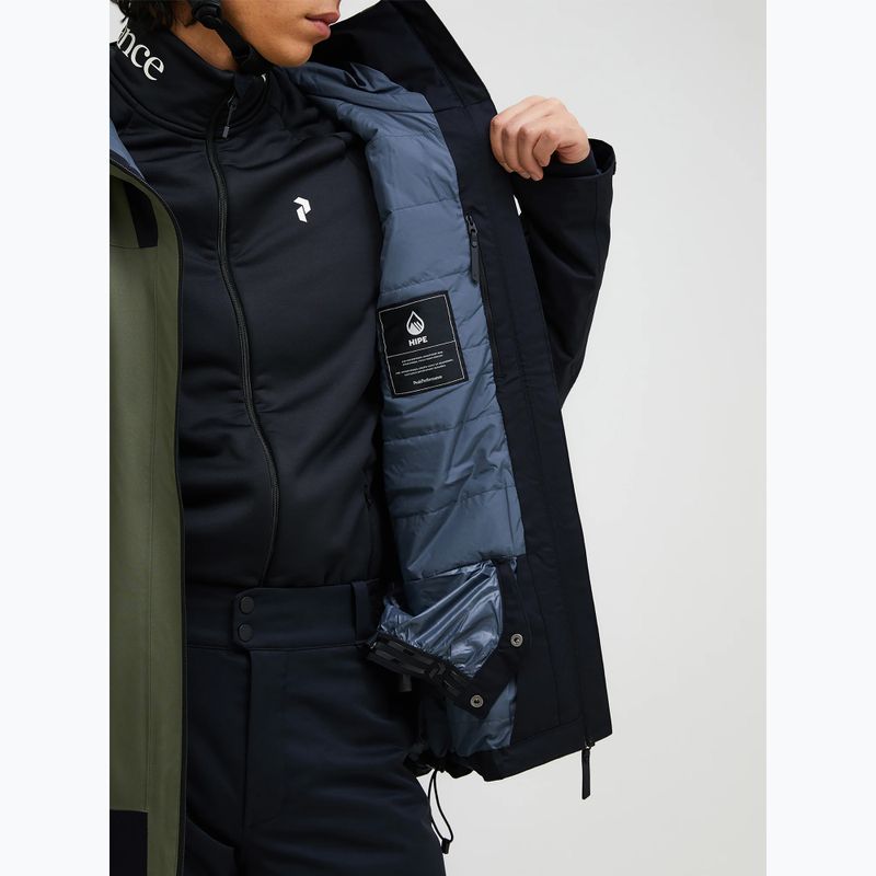 Giacca da sci uomo Peak Performance Rider Tech Insulated pine needle/black 6