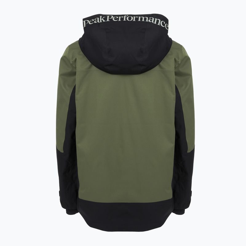 Giacca da sci uomo Peak Performance Rider Tech Insulated pine needle/black 2