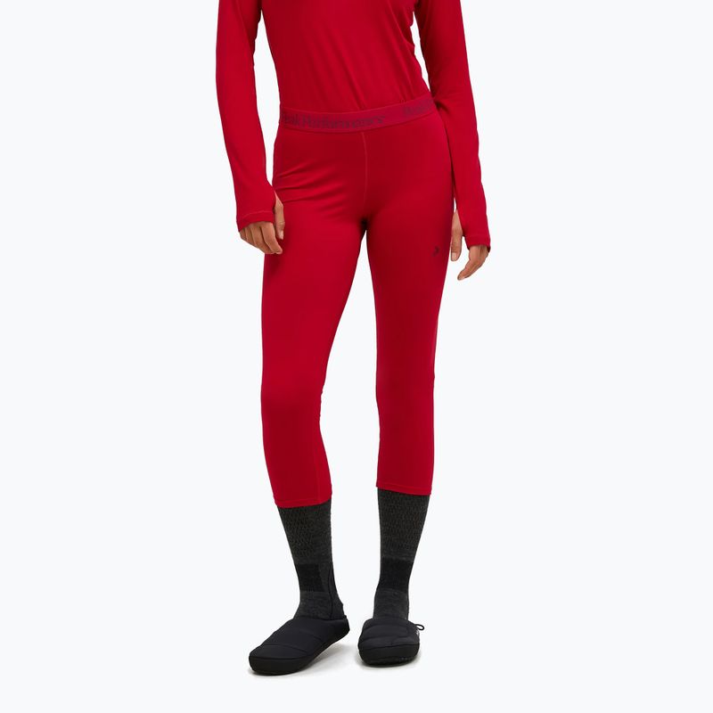 Leggings termici da donna Peak Performance Spirit Short John tech burgundy
