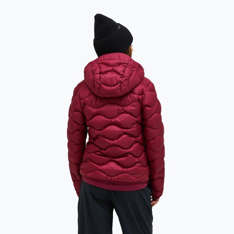 Piumino donna Peak Performance Helium Down Hood vertical zenith/tech burgundy 3