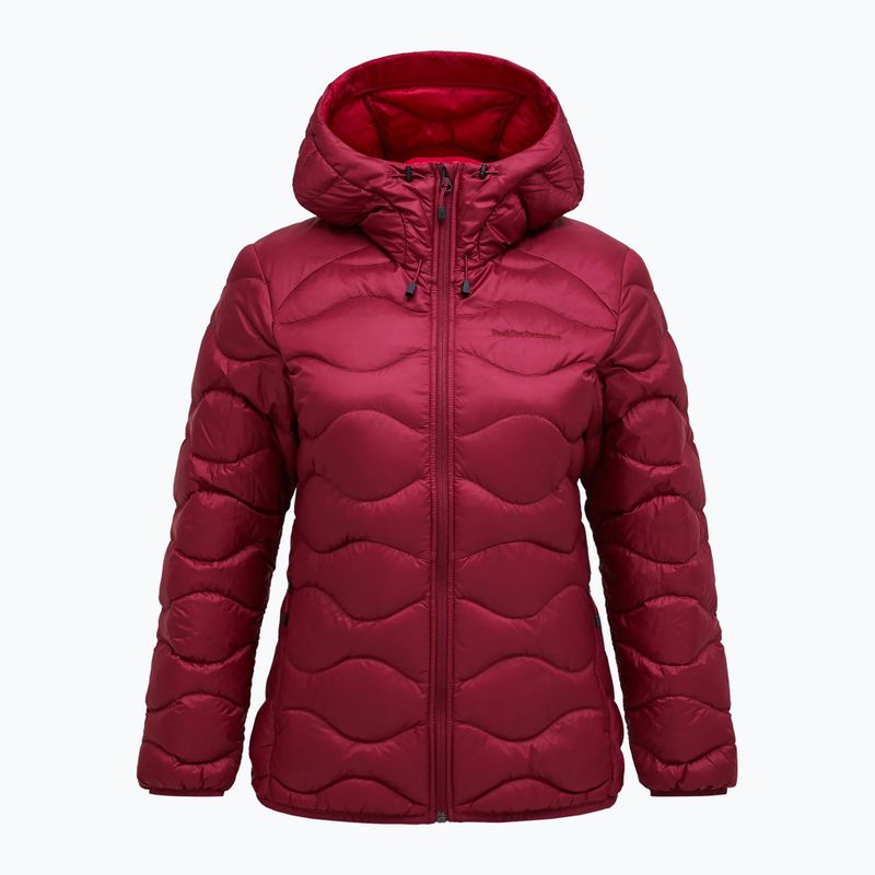 Piumino donna Peak Performance Helium Down Hood vertical zenith/tech burgundy 5