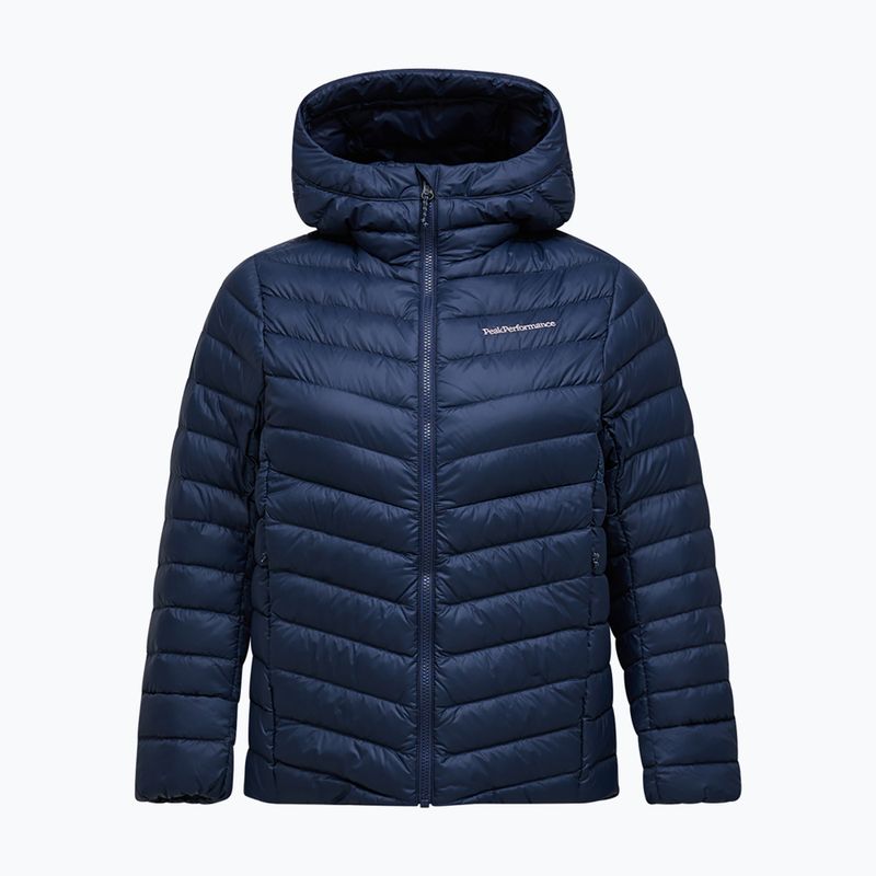 Piumino donna Peak Performance Frost Down Hood Jacket blue shadow