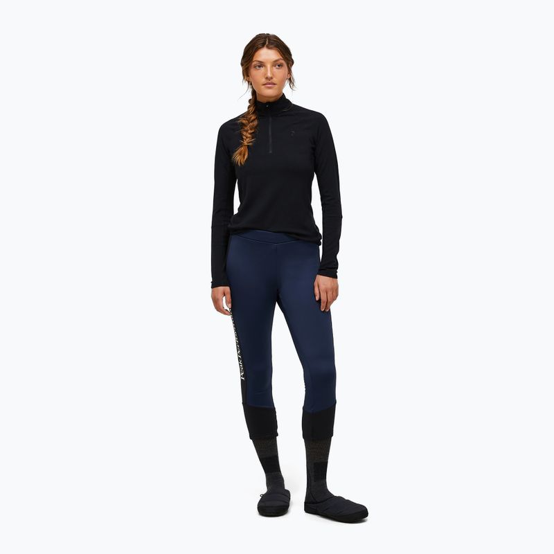 Pantaloni da sci donna Peak Performance Rider Essentials blue shadow/black 2