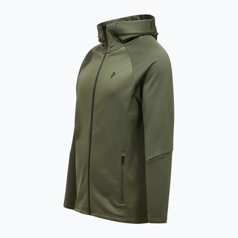 Felpa uomo Peak Performance Rider Essentials Zip Hood pine needle/pine needle 7