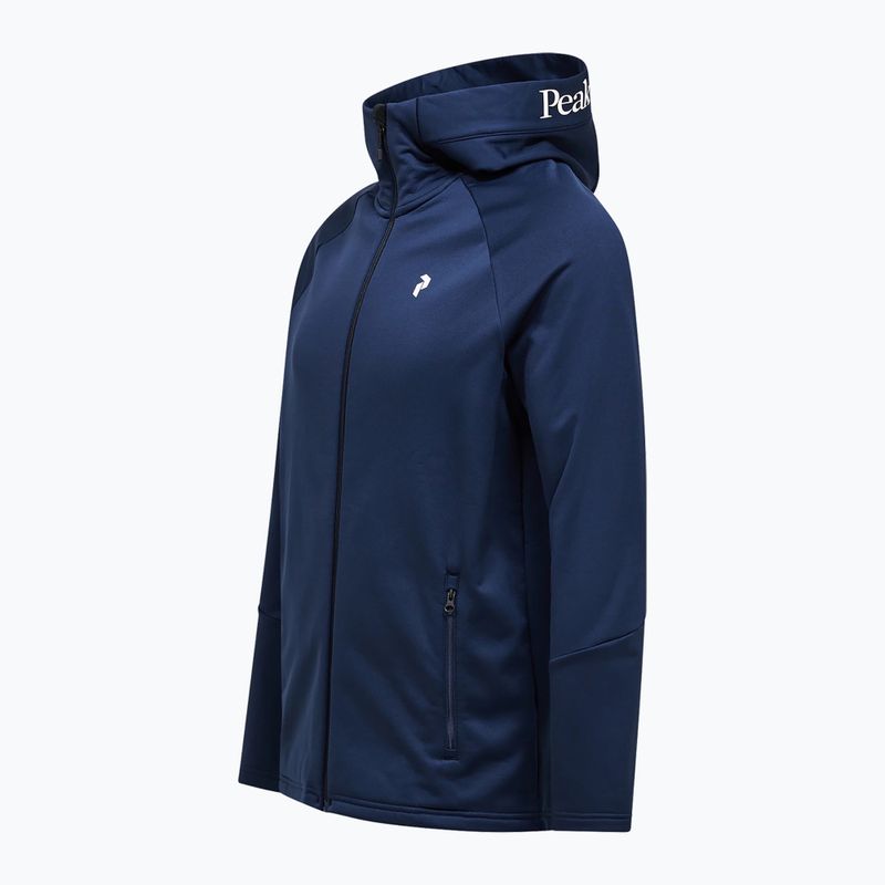 Felpa uomo Peak Performance Rider Essentials Zip Hood blue shadow/blue shadow 8