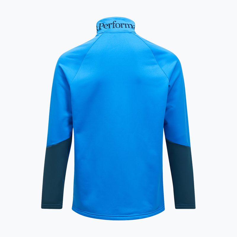 Felpa da uomo Peak Performance Rider Essentials Zip Jacket Azure Ascent/Mountain Lake 2