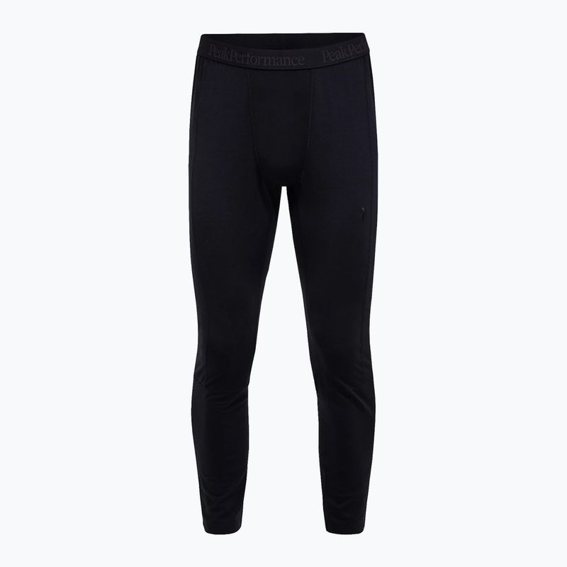 Pantaloni termici da uomo Peak Performance Magic 7/8 Johns Long Wool-Blend Baselayer black/black 3
