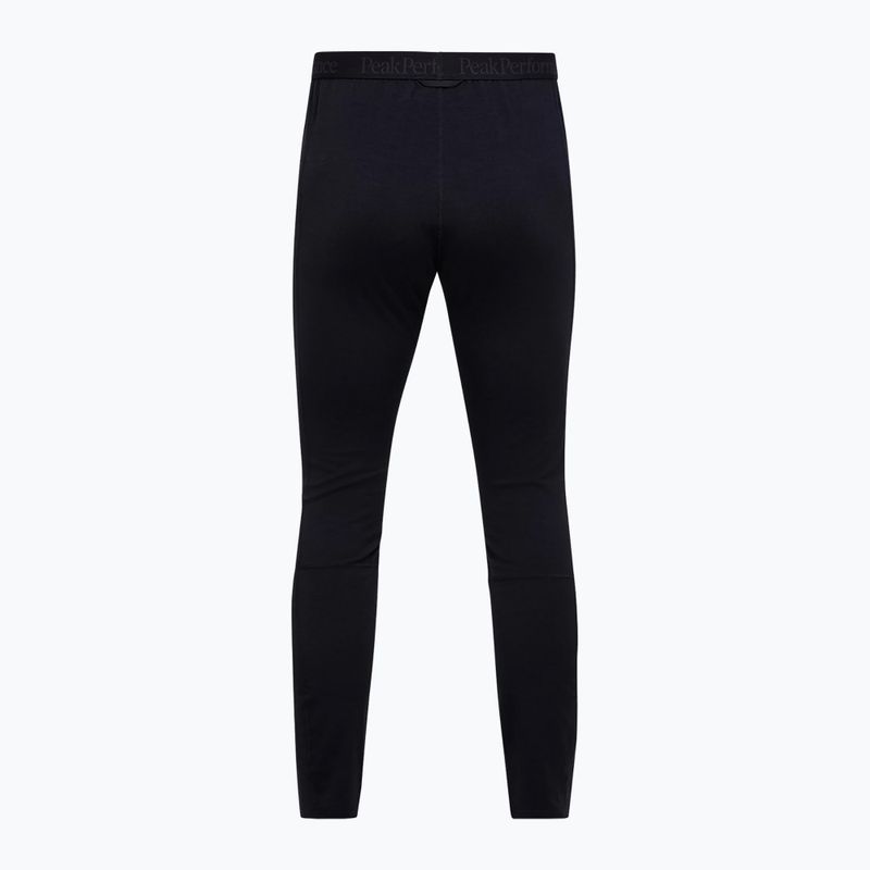 Pantaloni termici da uomo Peak Performance Magic 7/8 Johns Long Wool-Blend Baselayer black/black 4
