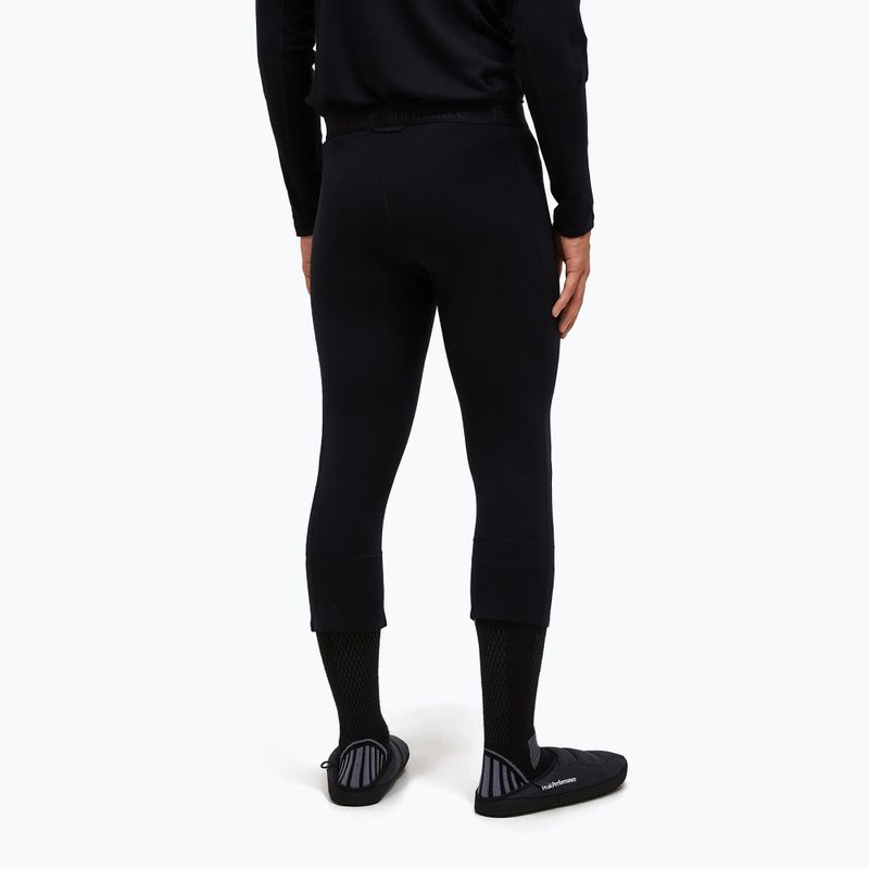 Pantaloni termici da uomo Peak Performance Magic 3/4 Johns Long Wool-Blend Baselayer black/black 2