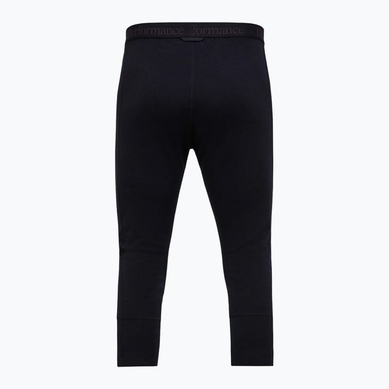 Pantaloni termici da uomo Peak Performance Magic 3/4 Johns Long Wool-Blend Baselayer black/black 4