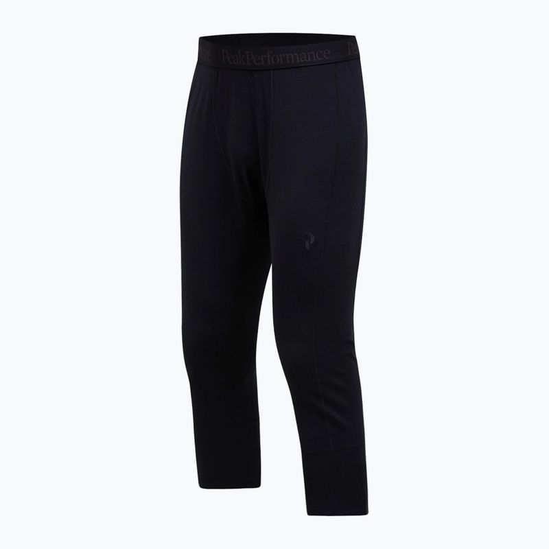 Pantaloni termici da uomo Peak Performance Magic 3/4 Johns Long Wool-Blend Baselayer black/black 5