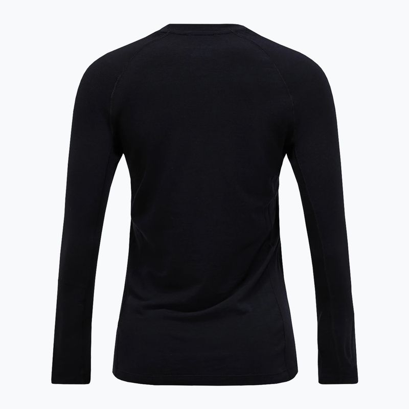Maglia termica a maniche lunghe da donna Peak Performance Magic Crew Wool-Blend Baselayer black/black 4